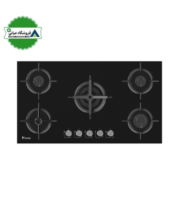 اجاق گاز 5شعله شيشه 52*92 داتيس مدل DG502