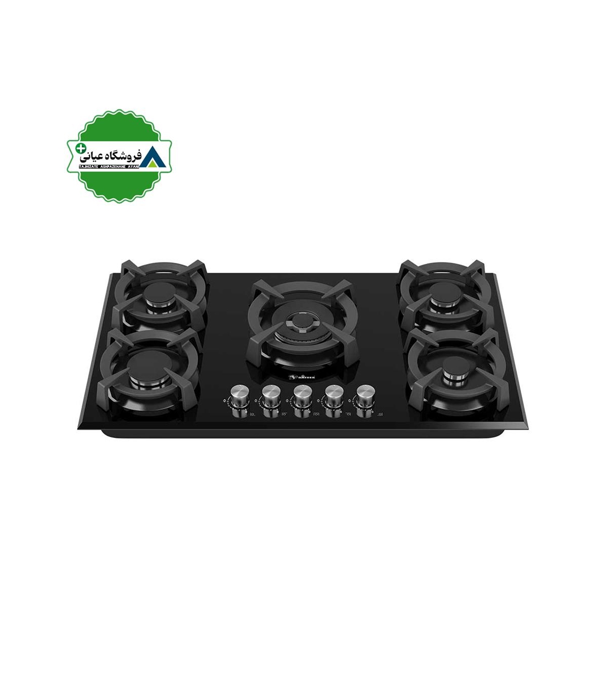 اجاق گاز 5شعله شيشه 52*92 داتيس مدل DG561