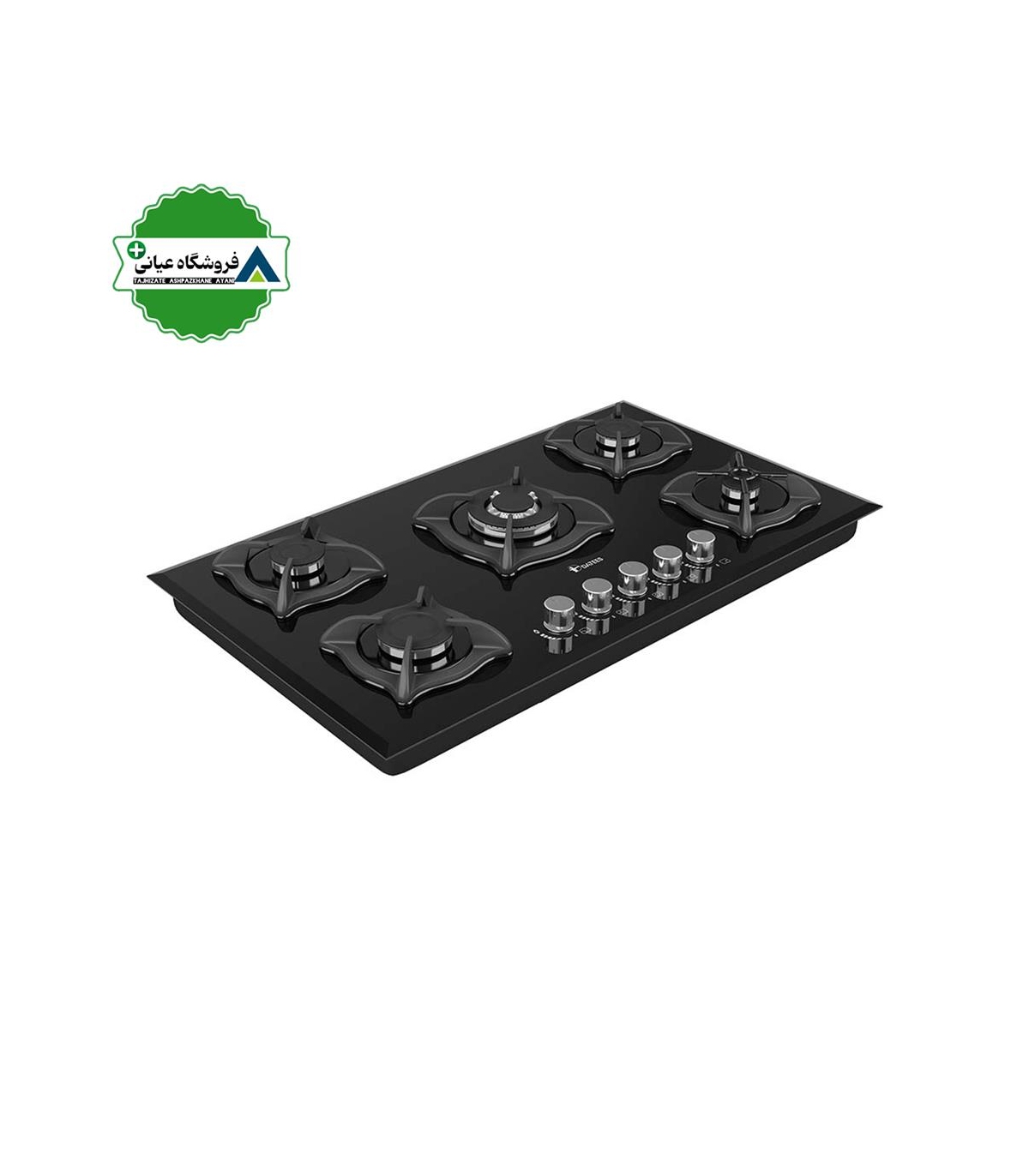 اجاق گاز 5شعله شيشه 52*92 داتيس مدل DG531