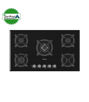 اجاق گاز 5شعله شيشه 52*92 داتيس مدل DG531