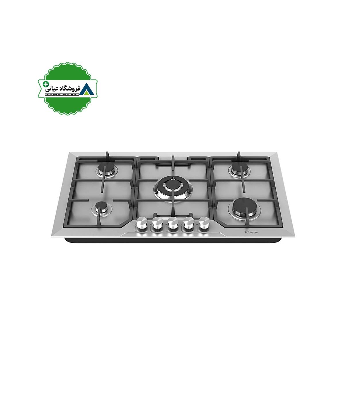 اجاق گاز 5شعله استيل 51*89 داتيس مدل DS566