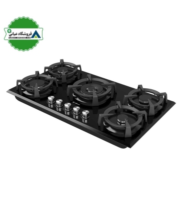 اجاق گاز 5شعله شيشه 52*92 داتيس مدل DG561