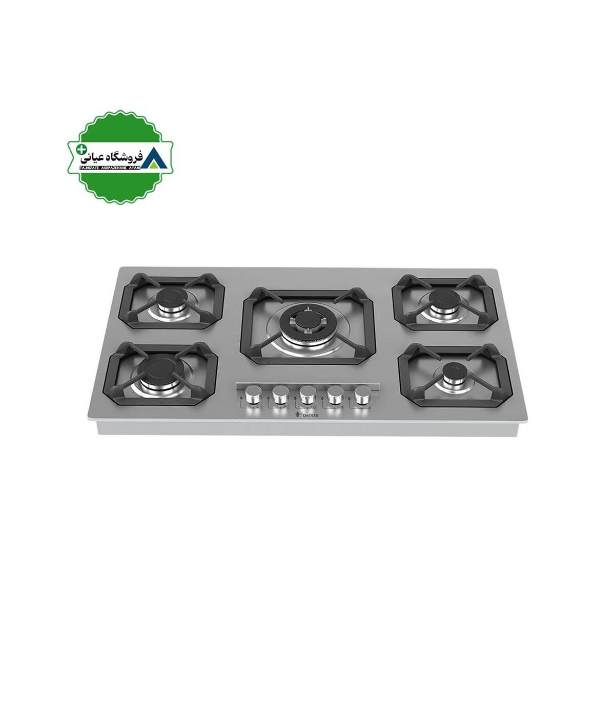 اجاق گاز 5شعله استيل 52*92 داتيس مدل DS513