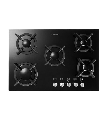 اجاق گاز 5شعله شيشه 50*75 استيل البرز مدل G5703