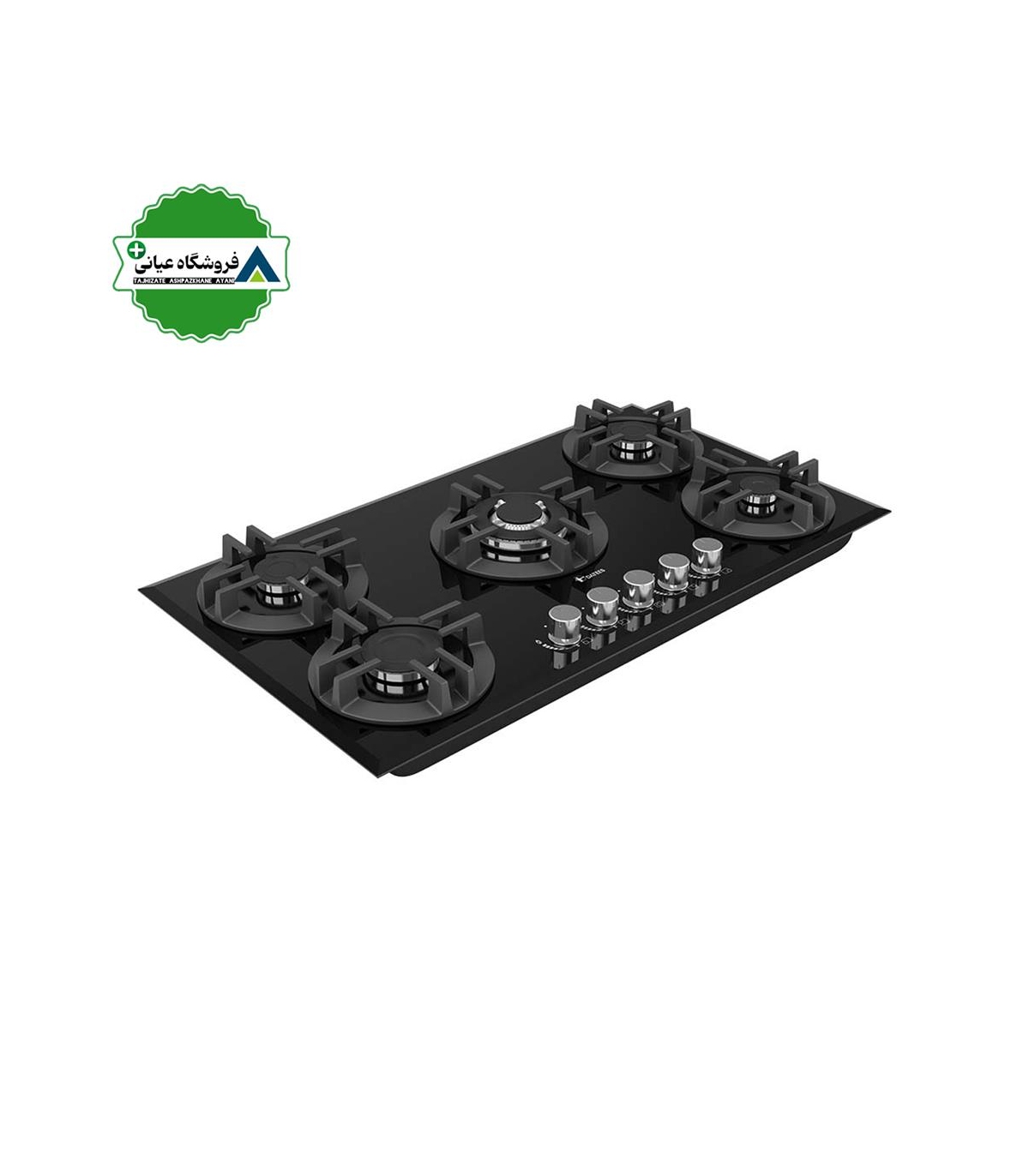 اجاق گاز 5شعله شيشه 52*92 داتيس مدل DG551
