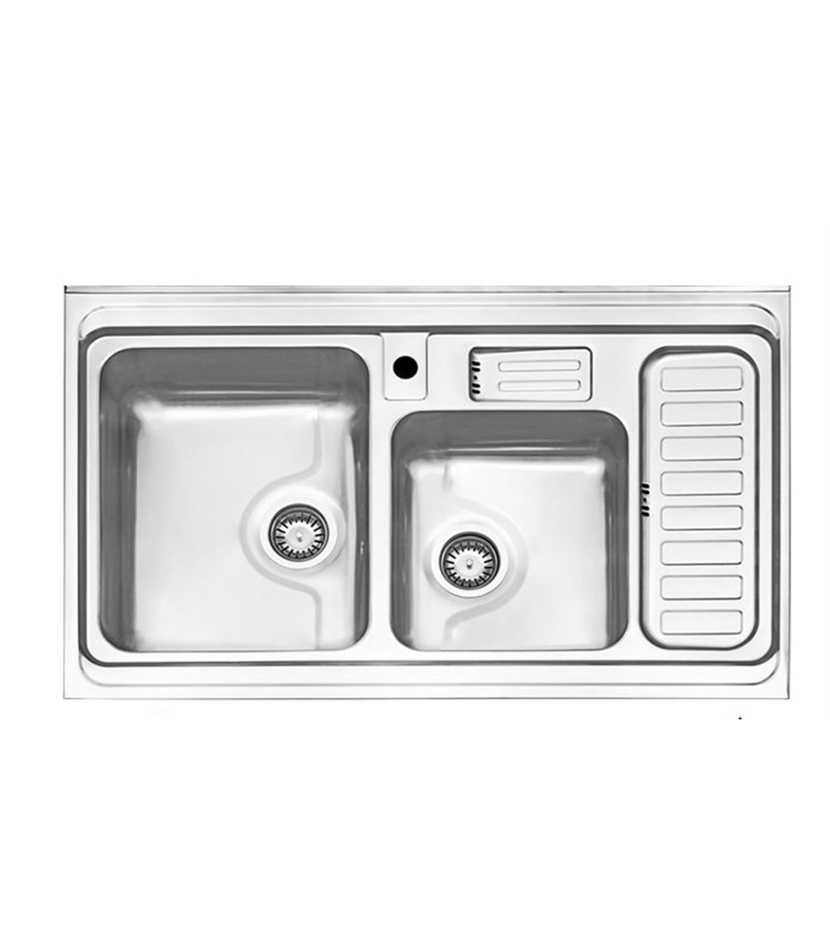 سينك روكار چپ 60*100 استيل البرز كد 812