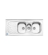 سينك روكار چپ 60*140 استيل البرز كد 530