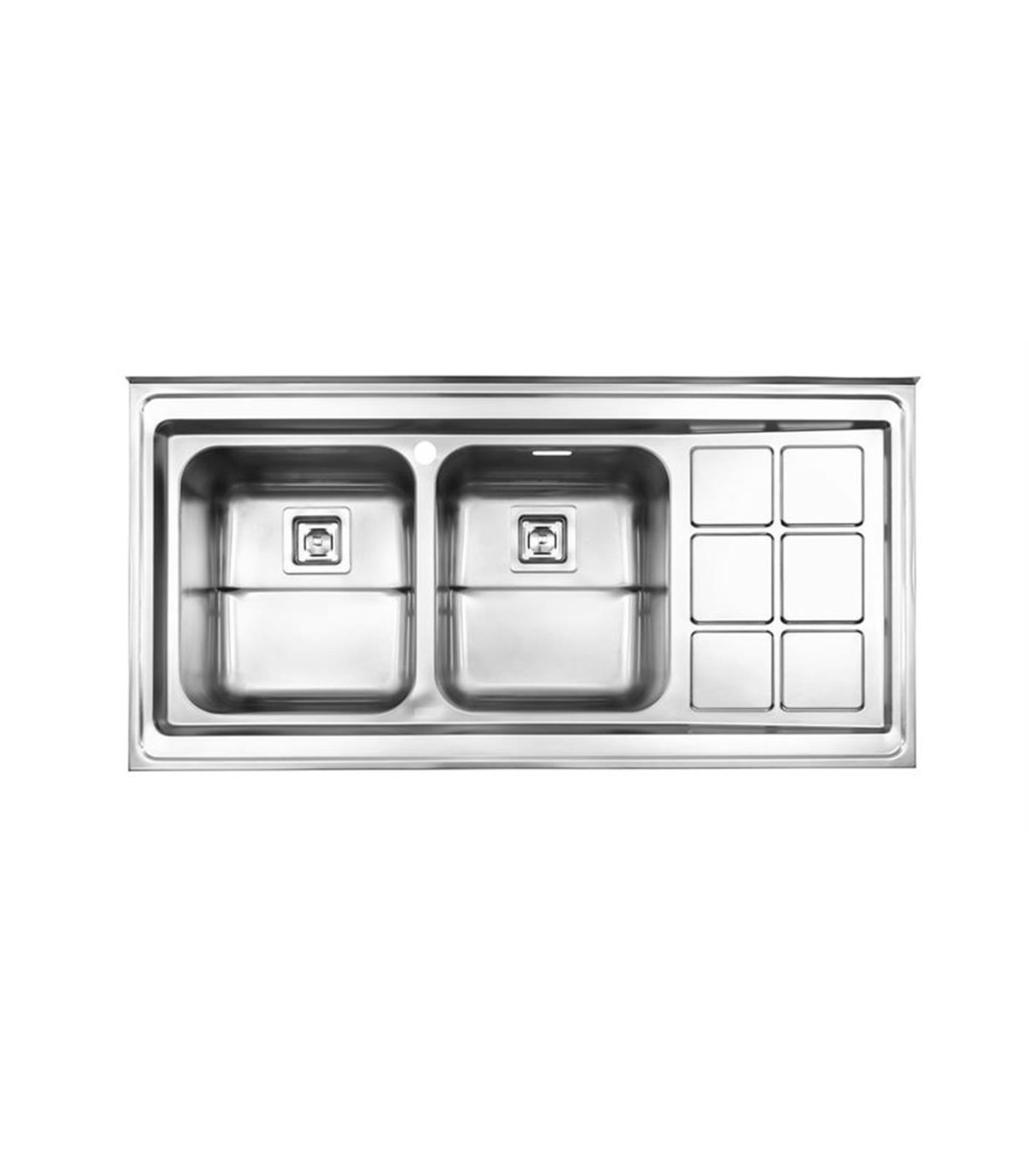 سينك روكار راست 60*120 استيل البرز كد 761