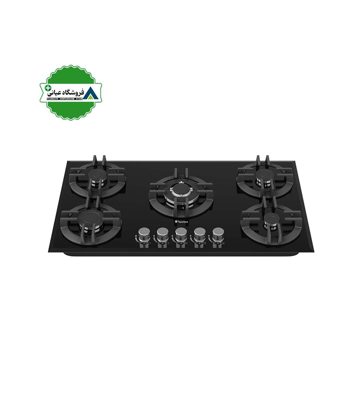 اجاق گاز 5شعله شيشه 52*92 داتيس مدل DG551