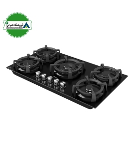 اجاق گاز 5شعله شيشه 52*92 داتيس مدل DG567