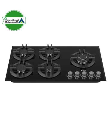 اجاق گاز 5شعله شيشه 52*92 داتيس مدل DG593