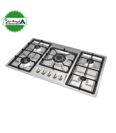 اجاق گاز 5شعله استيل 50*86 اخوان مدل ونوس 33