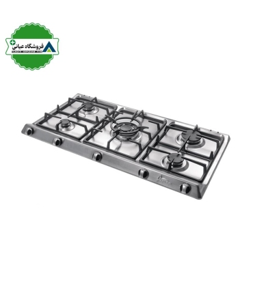 اجاق گاز 5شعله استيل 50*97 اخوان مدل GI104