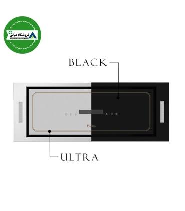 هود مخفي لمسي سايز 80 داتيس مدل گلوريا مشكي