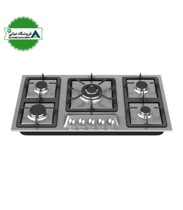 اجاق گاز 5شعله استيل 50*86 داتيس مدل DS514