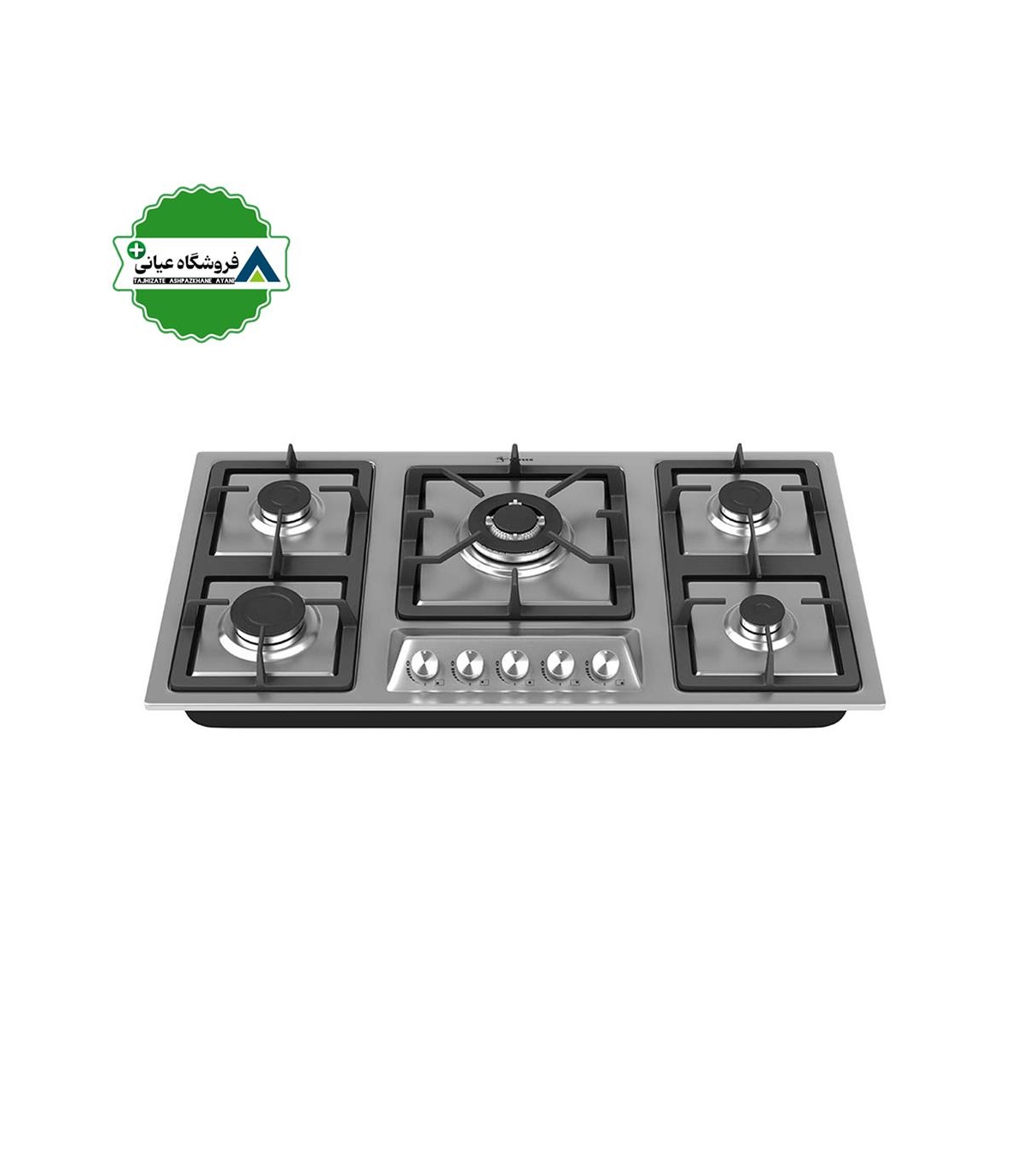 اجاق گاز 5شعله استيل 50*86 داتيس مدل DS514