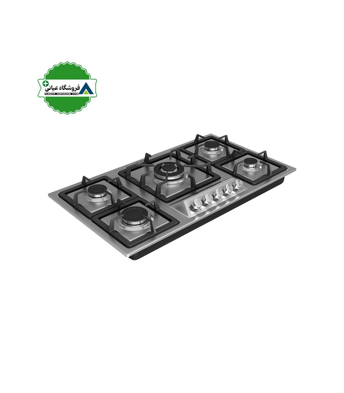 اجاق گاز 5شعله استيل 50*86 داتيس مدل DS514