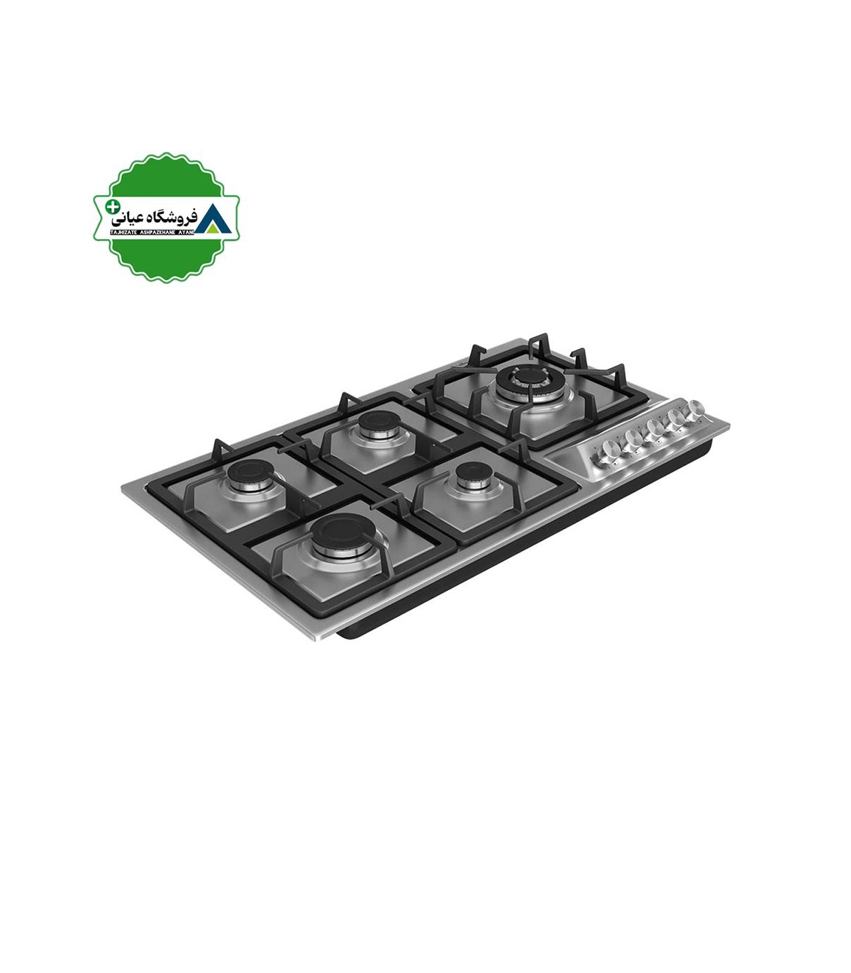 اجاق گاز 5شعله استيل 50*86 داتيس مدل DS515