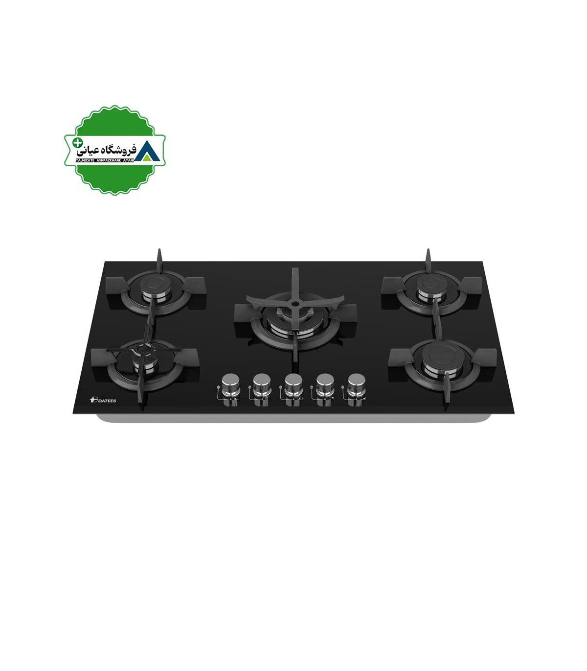اجاق گاز 5شعله شيشه 52*92 داتيس مدل DG502