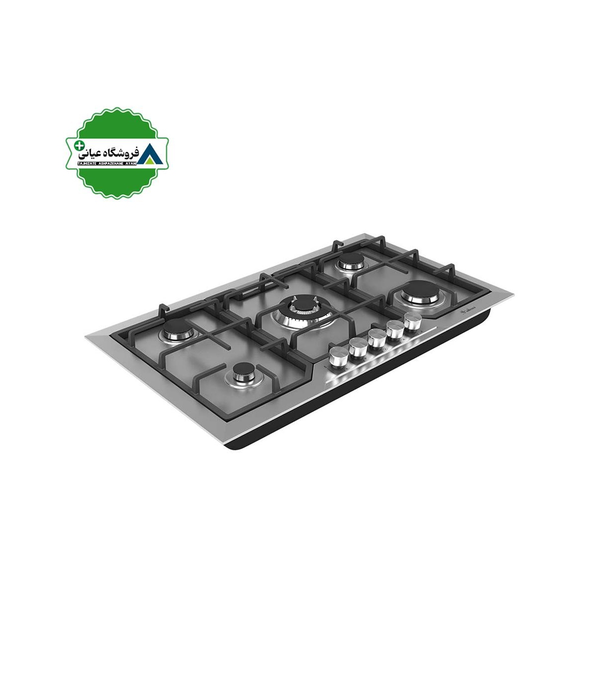 اجاق گاز 5شعله استيل 51*89 داتيس مدل DS566