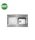 سينك روكار چپ 60*100 استيل البرز كد 711