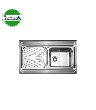 سينك روكار چپ 60*100 استيل البرز كد 711