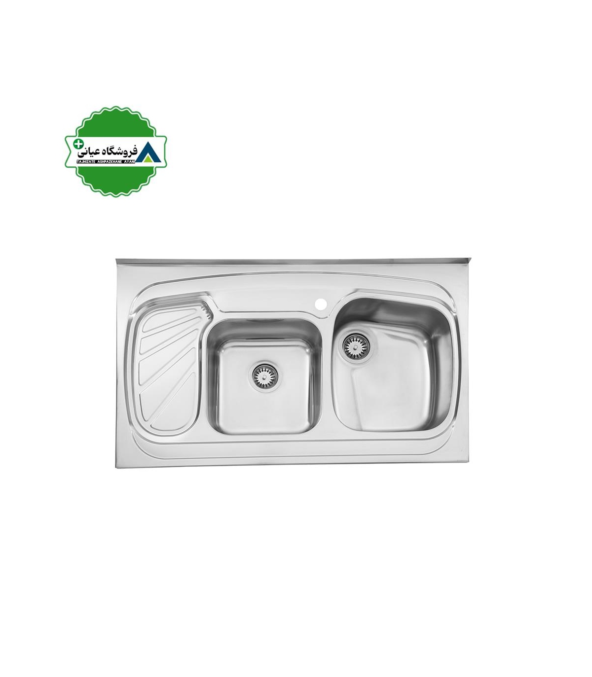 سينك روكار چپ 60*100 استيل البرز كد611