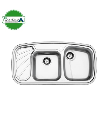 سينك توكار راست 51*100 استيل البرز كد 611