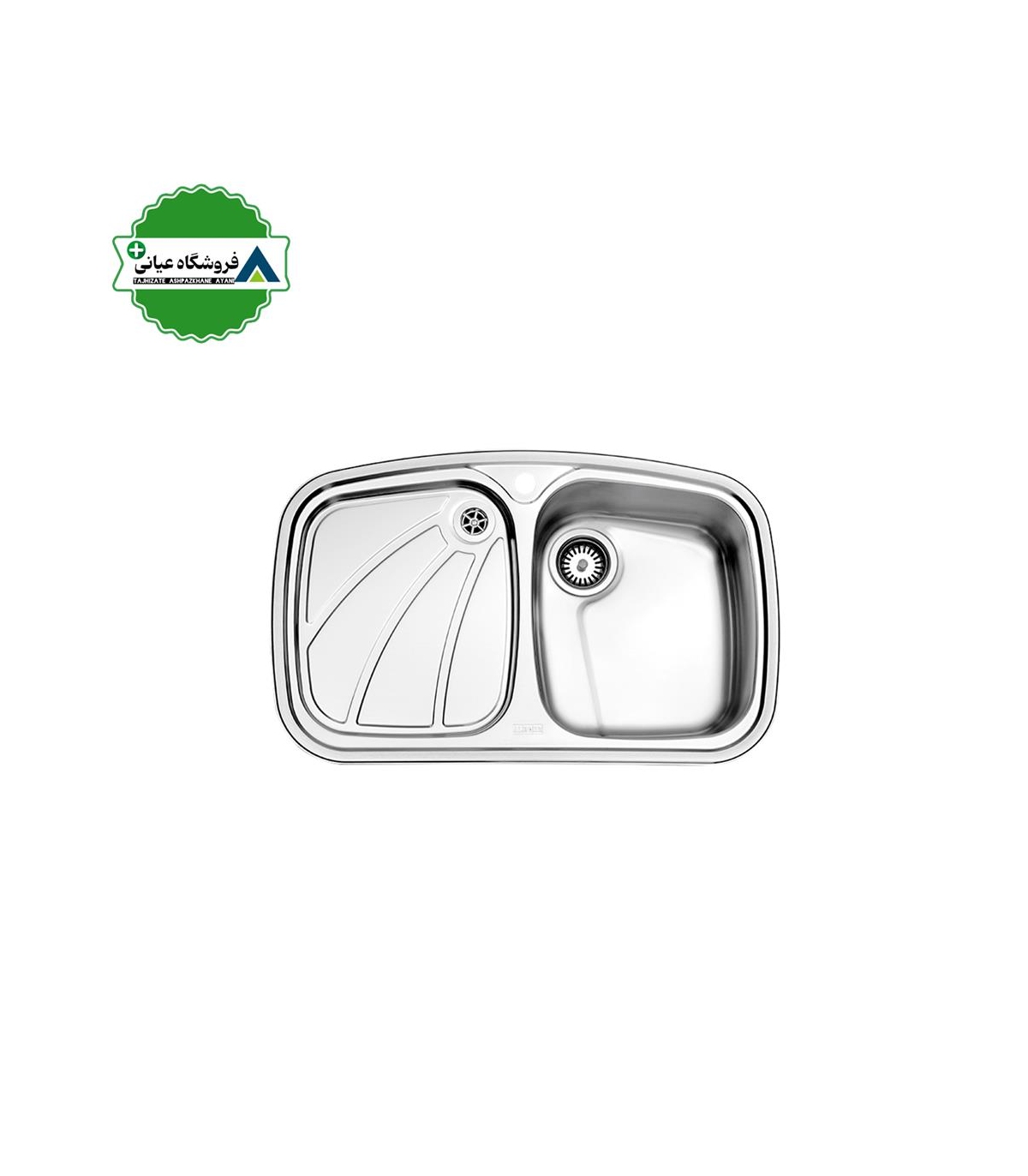 سينك توكار چپ 50*80 استيل البرز كد 618