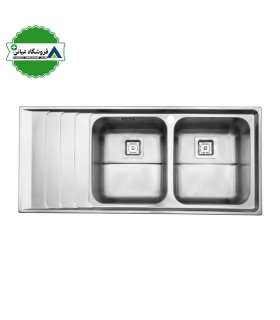 سينك توكار چپ 52*116 استيل البرز كد 734