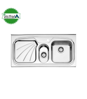 سينك روكار راست 60*100 استيل البرز كد 610