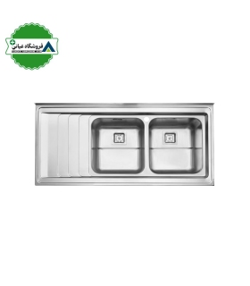 سينك روكار چپ 60*120 استيل البرز كد 734