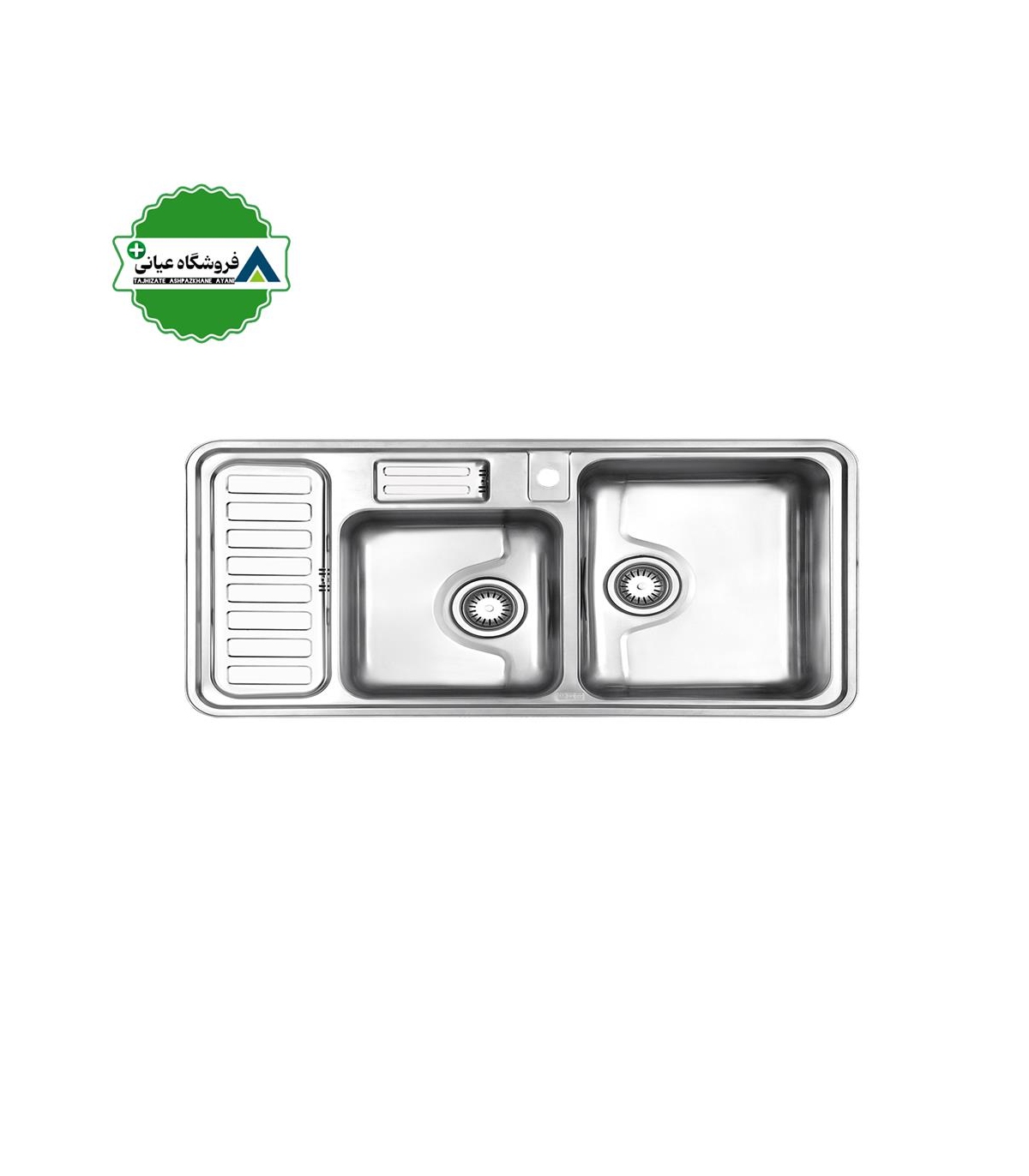 سينك توكار چپ 52*100 استيل البرز كد 812