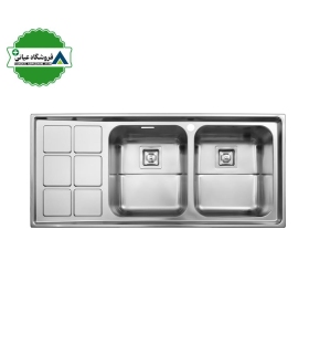 سينك توكار راست 52*116 استيل البرز كد 761
