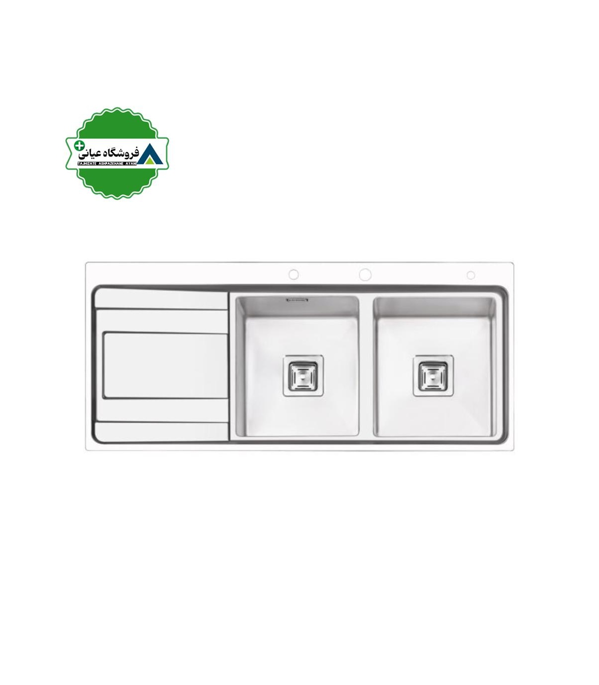 سينك توكار چپ 50*116 ايليا كد 2073