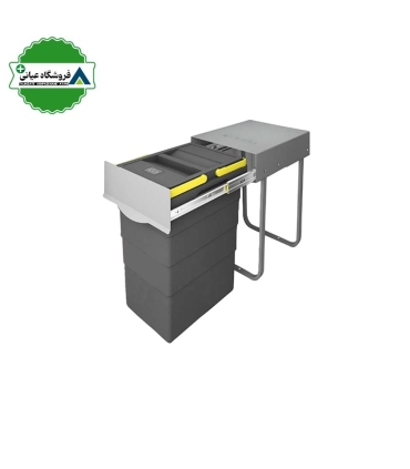 سطل زباله تك مخزن پلاتين كد 3613