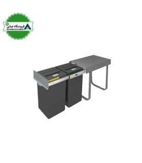 سطل زباله دوقلو پلاتين كد3661