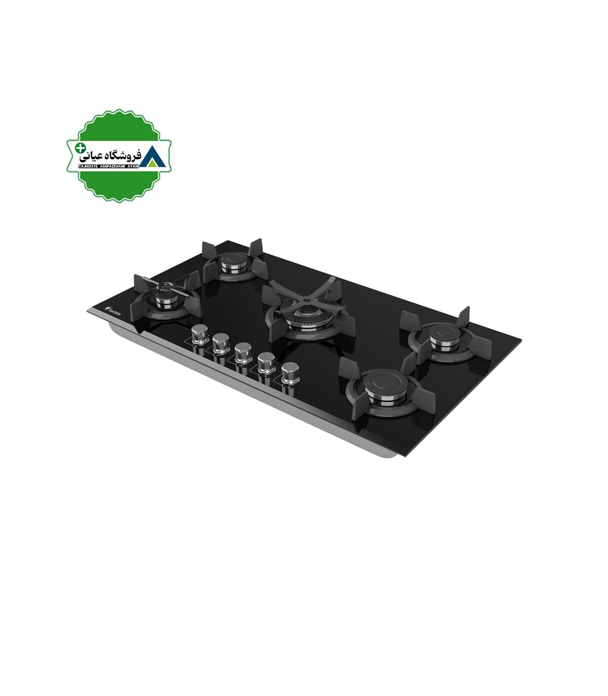 اجاق گاز 5شعله شيشه 52*92 داتيس مدل DG502