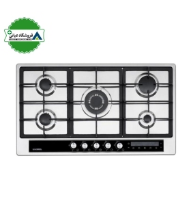 اجاق گاز 5شعله استيل 51*89 ايليا مدل S512D